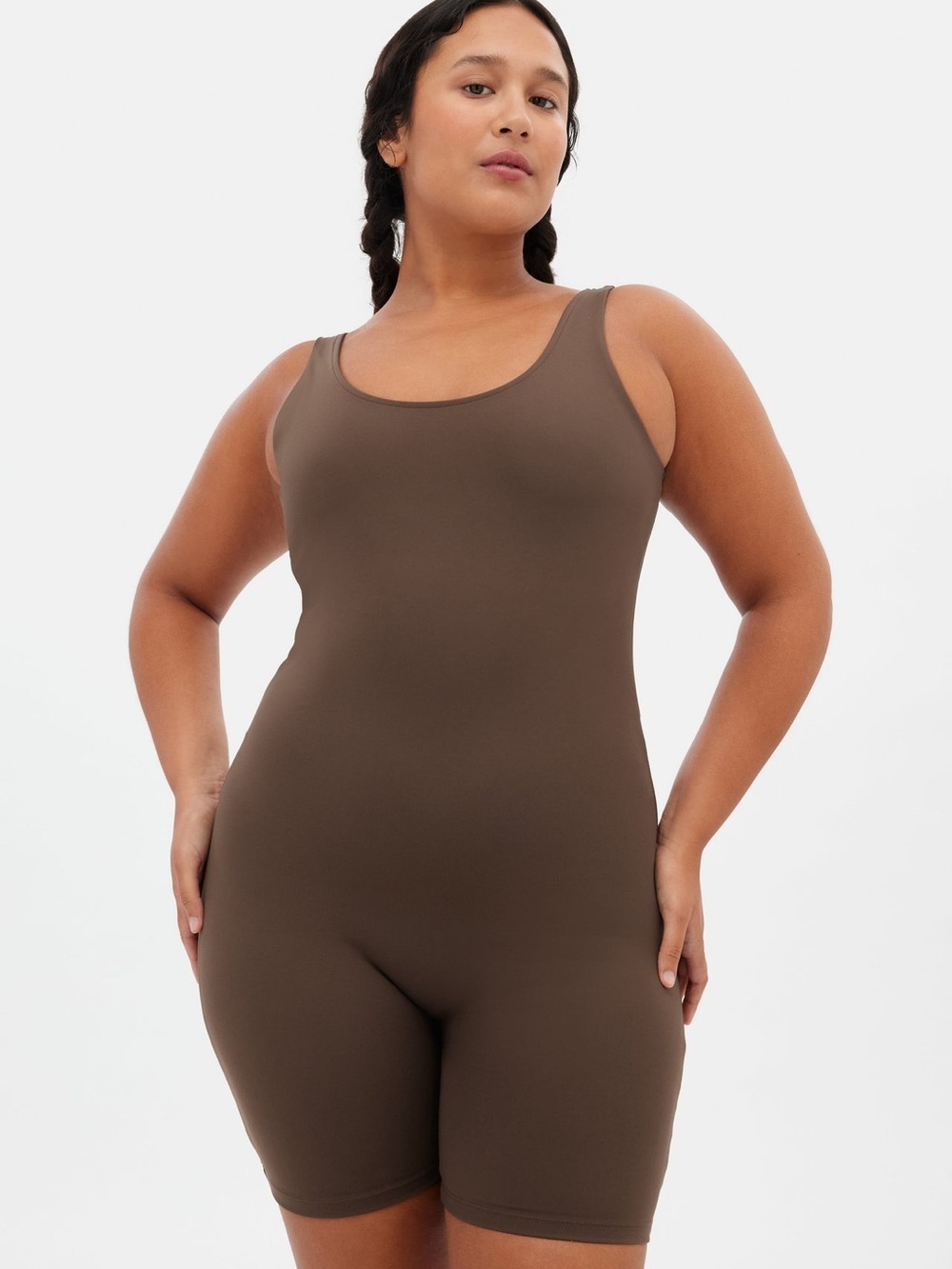 Girlfriend Collective unitard / bike short jumpsuit / romper activewear